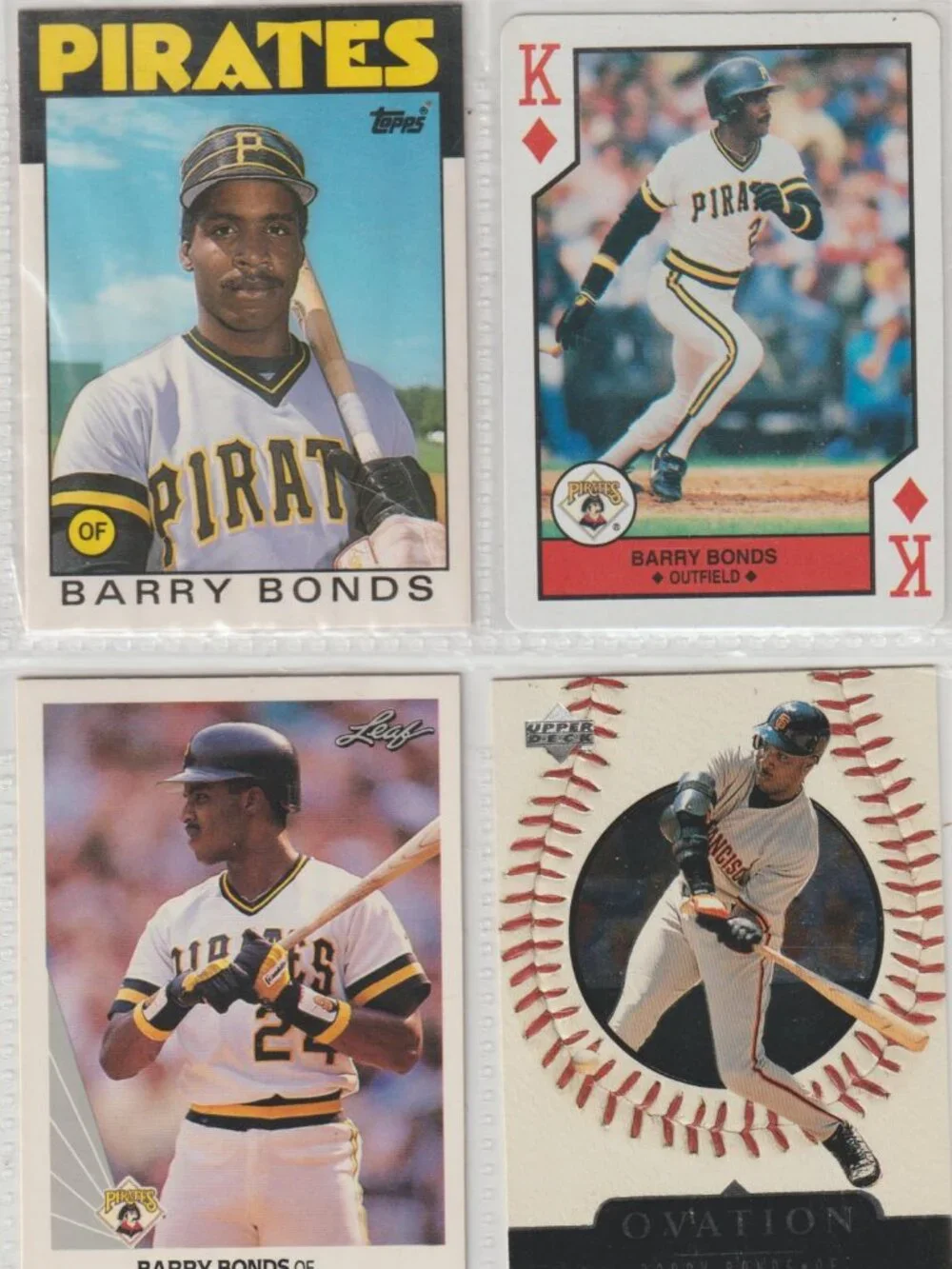 Barry Bonds 4 Card Lot – Rookie + Inserts/Base Mix #18